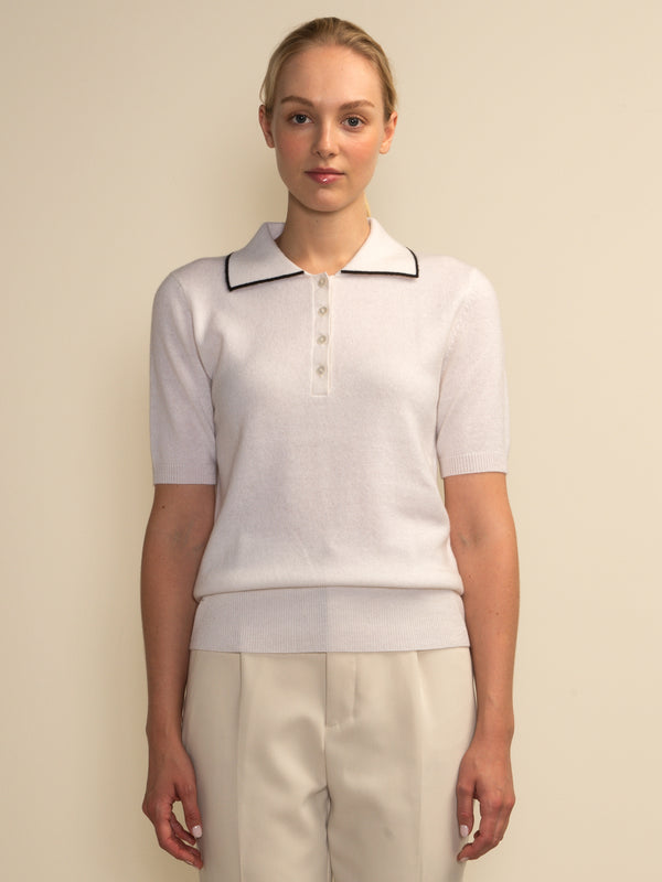 Polo Shortsleeve_Vintage White